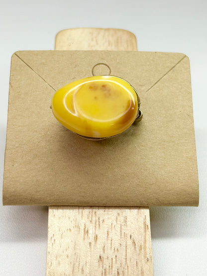 Awakening Yellow Stone Ring